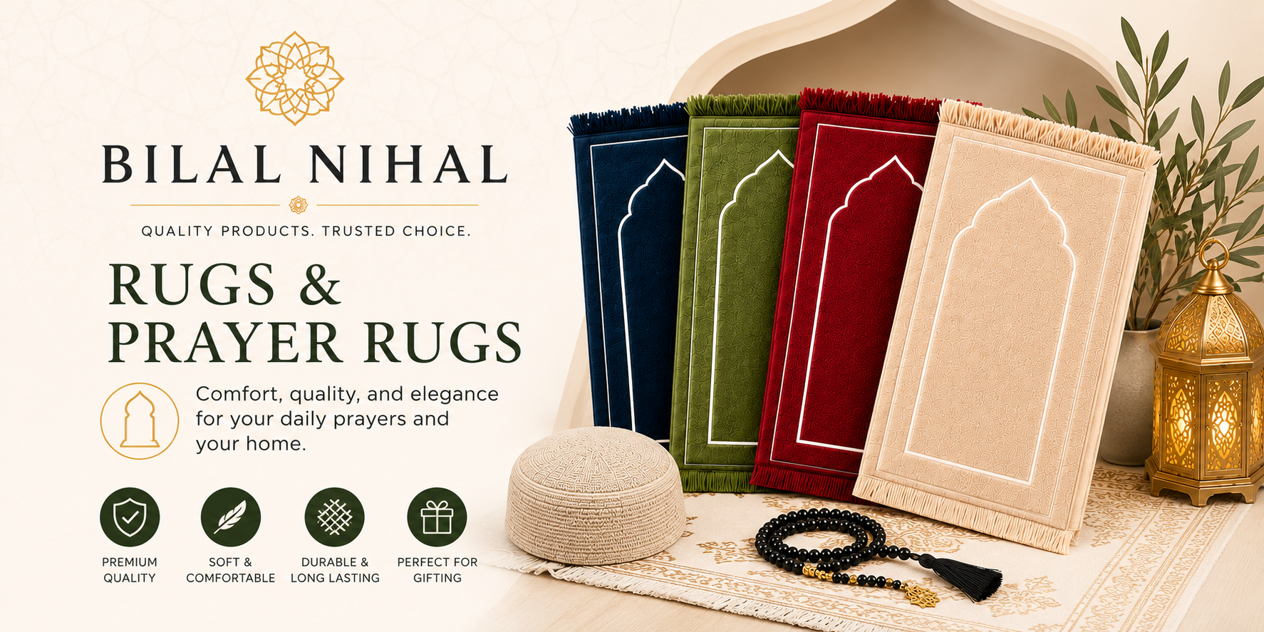 Rugs & Prayer Rugs: Comfortable, Meaningful, and Beautiful Pieces for Every Home